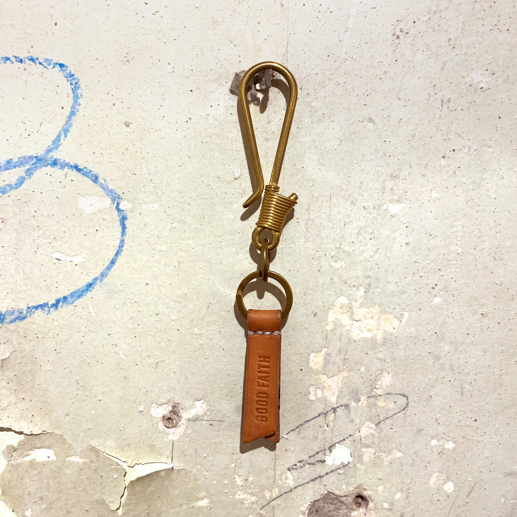 Good Faith Brass Key Hook + Key Ring
