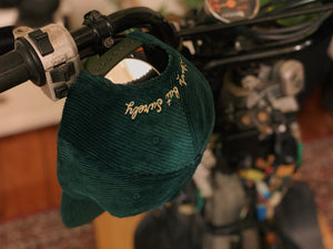Good Faith Standard Corduroy Snapback Hat Green/Cream